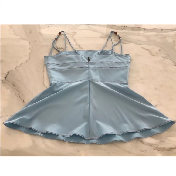JUST CAVALLI BLUE SEXY BUSTIER TOP SIZE 6 NWOTS! - Picture 7 of 12